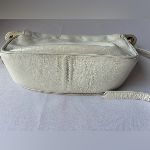 Pantera vintage white crossbody leather hand bag - Picture 4 of 9